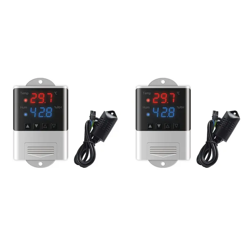 ABRW-2X DTC3200 Temperature Controller Aquarium Thermostat With SHT20 Sensor APP Control For Smart Home