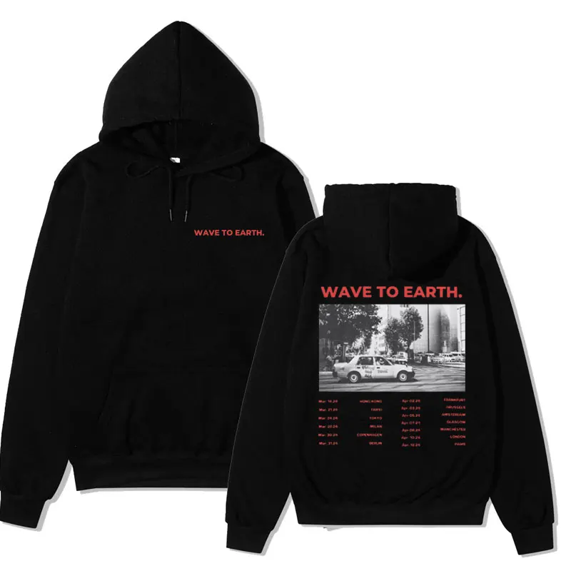 Rapper Kpop Band Wave To Earth Tour 2024 Hoodie Men Women Hooded Sweatshirts Autumn Fashion Casual Pullover Oversized Streetwear