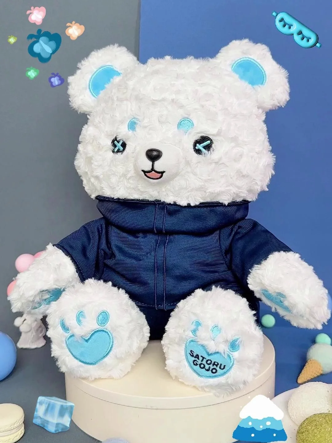 Genuine Jujutsu Kaisen Plushies Doll Character Plush Bear Gojo Satoru Fushiguro Megumi Itadori Yuji Kugisaki Nobara Plush Doll