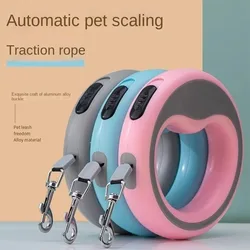 Upgraded UFO Retractable Pet Leash 2 Plus Dog Leash Ring Shape 2.5m Length 3-color Ring Light for Small and Medium-sized Dogs