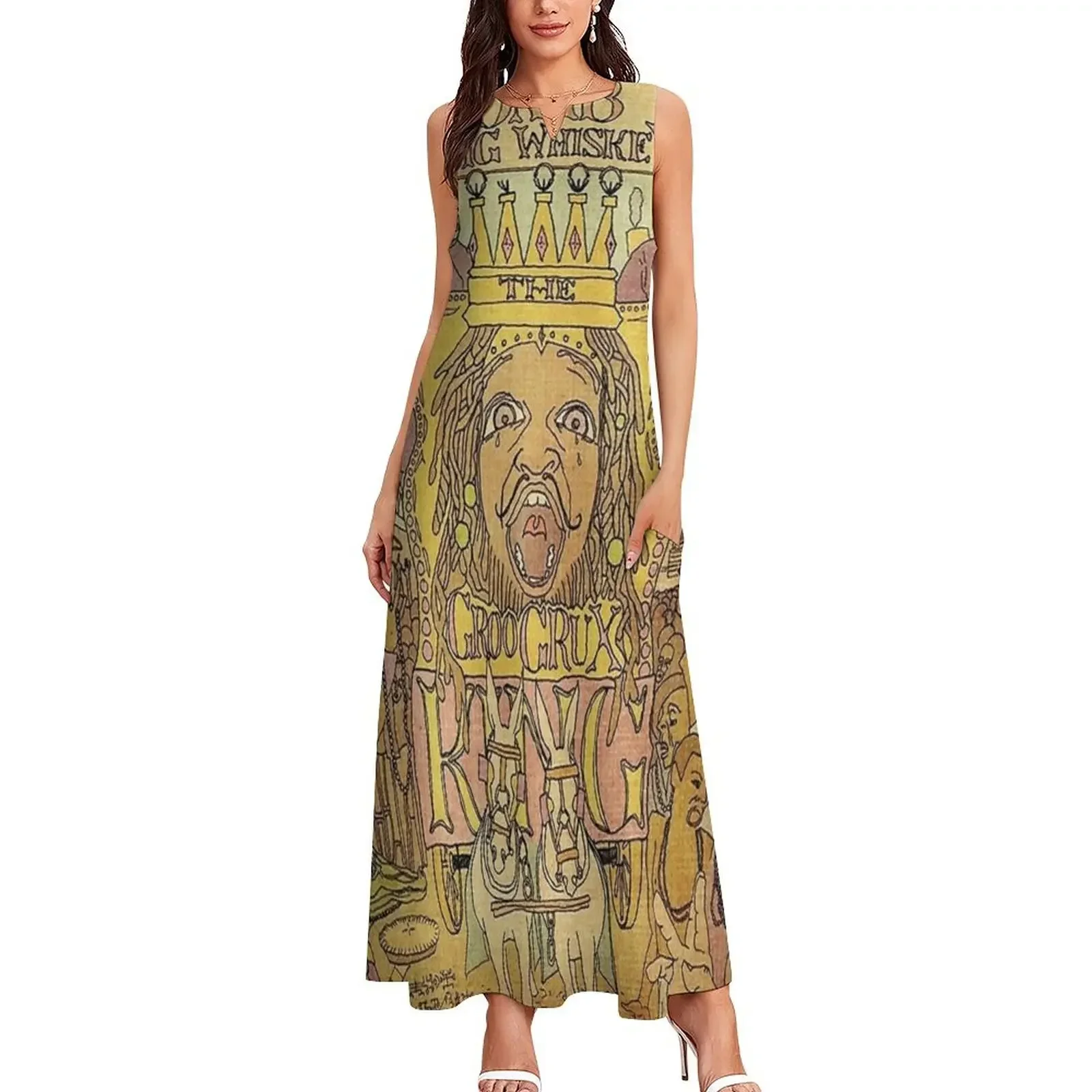 DMB Whisky Abito lungo da donna, abiti da donna chic ed eleganti, abiti da ballo da donna 2025