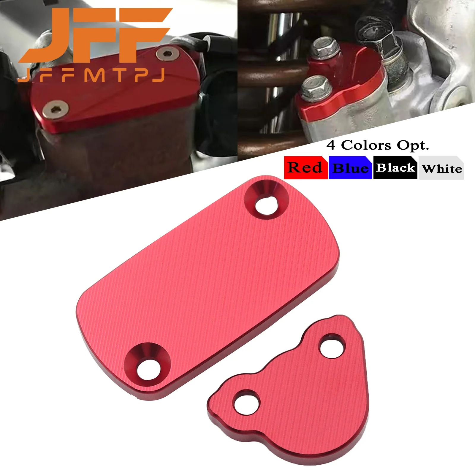Motorcycle CNC Front Rear Brake Fluid Reservoir Cap Cover For Honda CRF150R CRF250X CRF250RX CRF250F CRF450R CRF450X CRF450RX RL