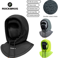 ROCKBROS Bike Scarf Balaclava Winter Warm Windproof Full Face Mask Cover Headwear Bike Motorcycle Helmet Liner Bandana Velvet