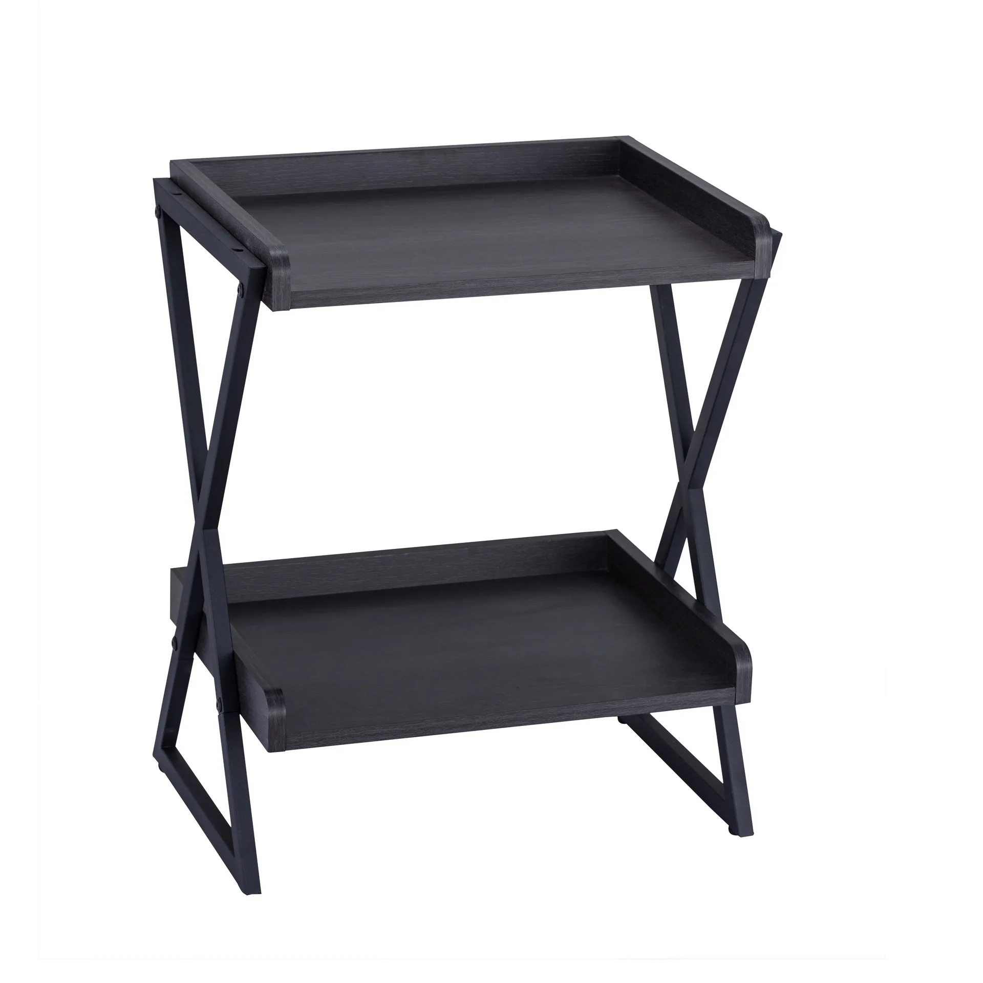 Cross-border two-layer shelf, simple living room, bedroom storage rack, sofa edge, few corners, bedside table, small coffee tabl