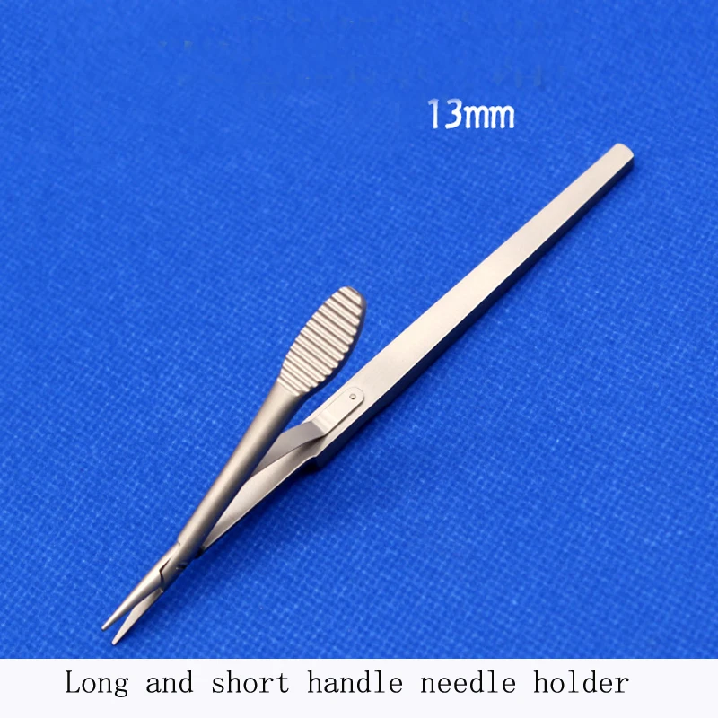 

Long and short handle needle pliers double eyelid needle clip ophthalmic beauty plastic equipment toothless needle holder