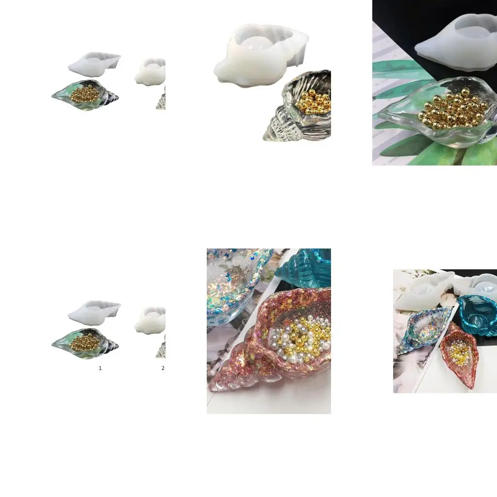  Conch Silicone Tray Molds DIY Jewelry Tray Dishes Resin Mold Crystal Epoxy Mold