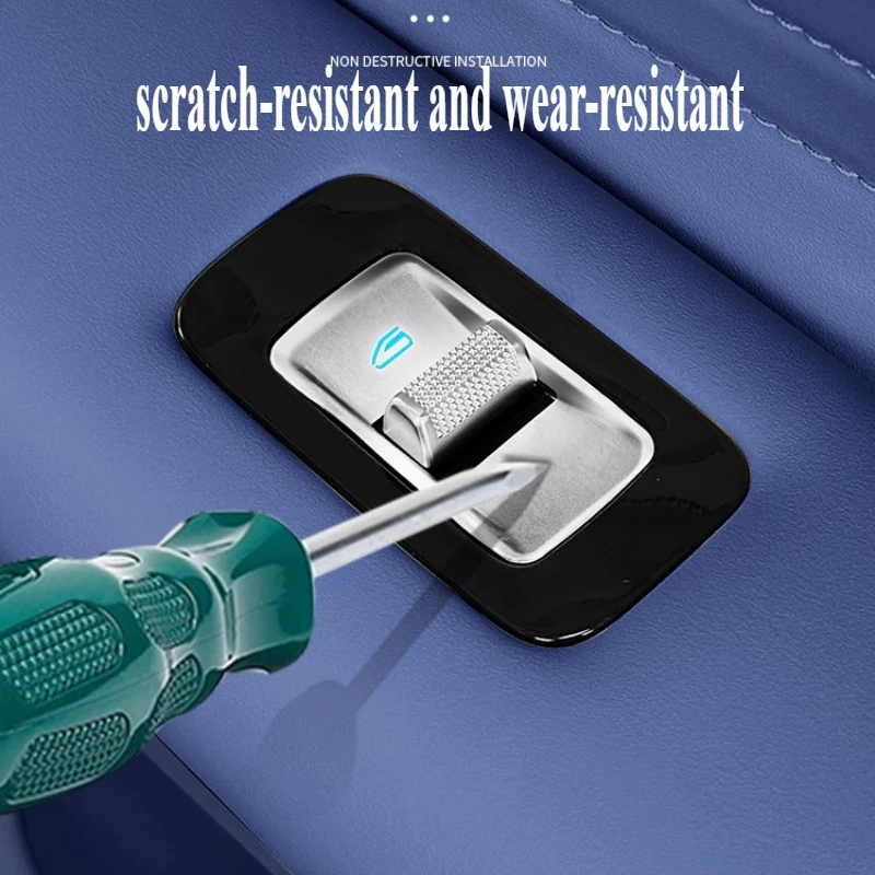 

Для Geely Galaxy E5 панель подъема окна, кнопка, наклейка, центральная кнопка управления, металлическая нашивка, автомобильные товары для интерьера