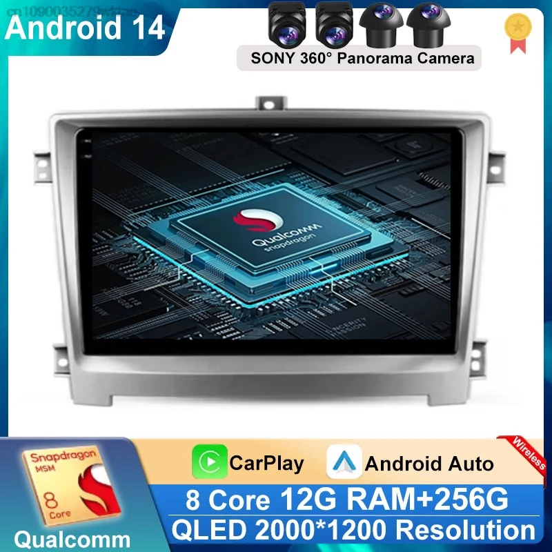 

Android 14 For Hawtai Santa Fe 7 2017 Car Radio Multimedia Video Player Navigation Stereo GPS No 2Din DVD QLED AutoRadio Carplay