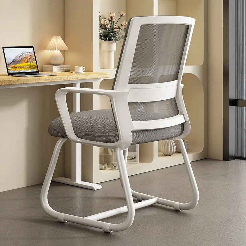 Cadeira de escritório ergonômica de malha, cadeira de mesa de computador, encosto alto, suporte lombar, giratória ajustável, cadeira de rolamento, estudo em casa, assento de dormitório