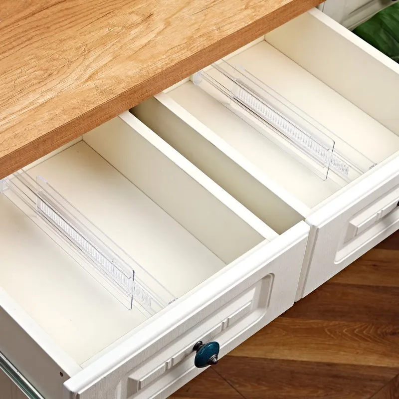 2PCS Expandable Drawer Dividers for Kitchen Utensils Bedroom Clothes Storage Organization Cabinet Clapboard Separator