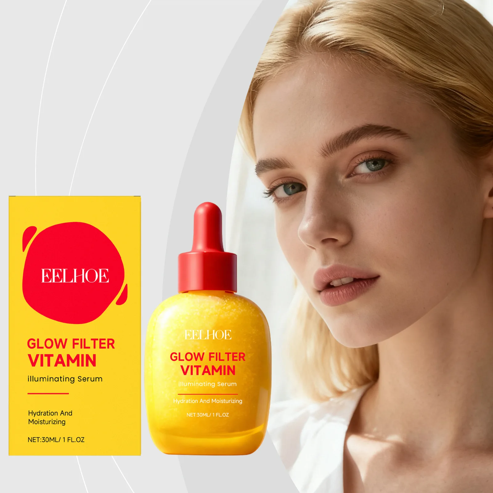 

EELHOE Vitamin E C Face Essence, Hydrating Nourishing Essence for Dry Skin, Brightening Anti Aging Moisturizing Skin Care
