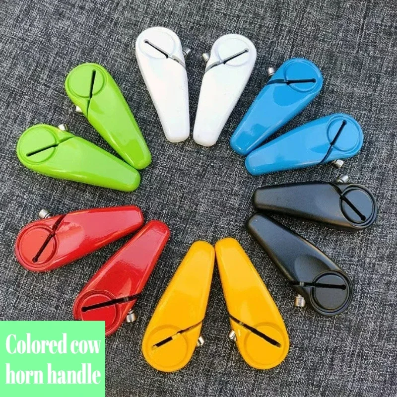 

1Pairs Mountain Bike Plastic Handlebar Colored Nylon Horn Handlebar Folding Bike Anti-skid Falling Cycling Mountain Bike Parts