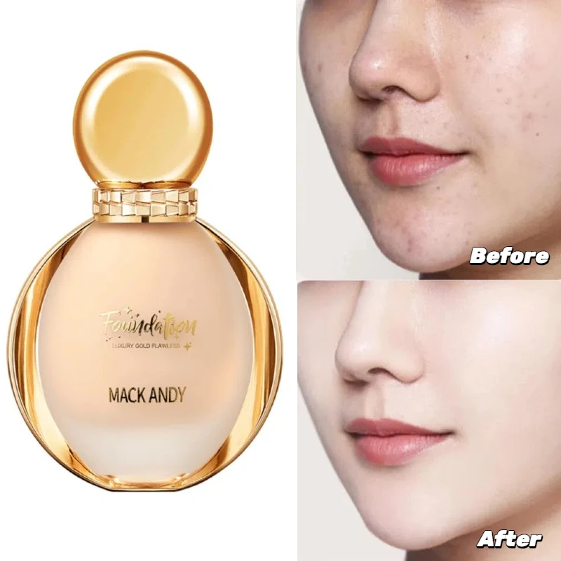 

40ML Full Cover Face Base Liquid Foundation Makeup Waterproof Long Lasting Facial Concealer Whitening BB Cream Korean Cosmetics