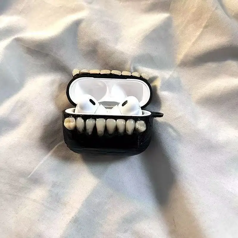 Airpods1/2 Trendy Universal 4 3 2 1 Pro 3  Pro 2 Pro  Stereo Shark Backpack Bluetooth Earphone Protector Case view 2