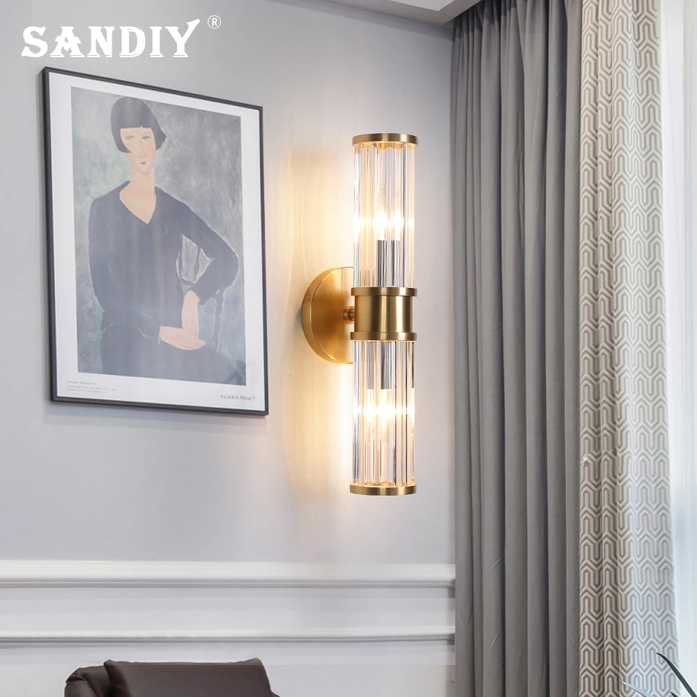 Imagem -03 - Sandiy-modern Wall Light up e Down Abajur Arandelas de Corredor Principal Home Decor Luminária para Superfície Montada Ouro