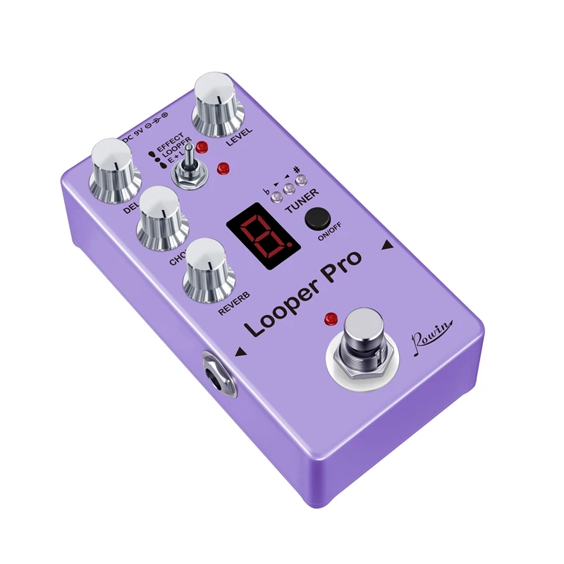 RE05 Looper Pro Digital Effect Pedal With Looper Delay Chorus Tuner Reverb Effect Combined Together Full Metal Case Bypass