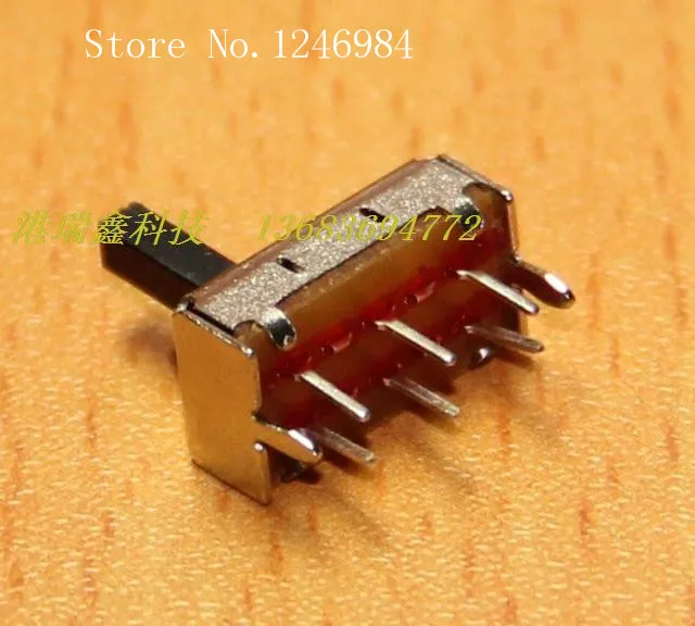 [SA]Small electronic switch toggle vertical sliding switch DC power supply welded plate switch SS-22H06--200pcs/lot