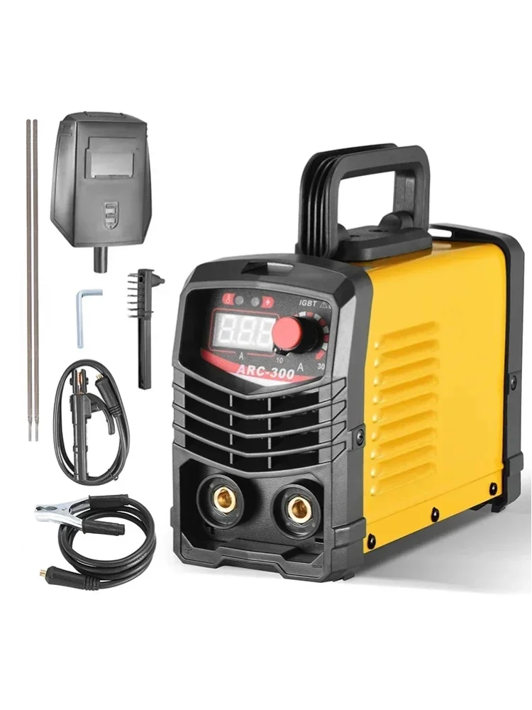ARC MMA 300Amp Inverter-Schweißgerät 220V, Tragbare ARC-Schweißmaschine mit LCD-Display, Hot Start, Anti-Stick-Funktion, IGBT-Schweißset für Stahl, Edelstahl & Gusseisen