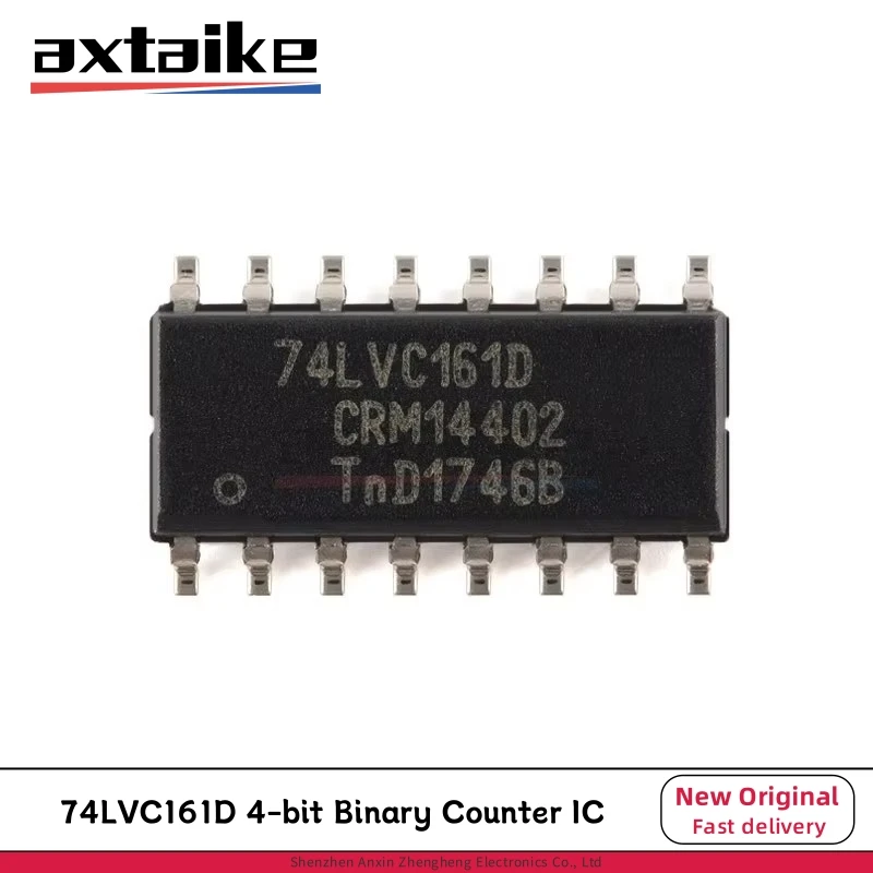 

10PCS 74LVC161D 74LVC161 SOP-16 Presettable synchronous 4-bit Binary Counter Asynchronous Reset IC SMD Chip