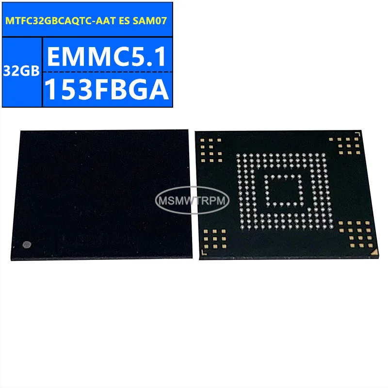 MTFC32GBCAQTC-AAT ES SAM07 MTFC32GBCAQTC-AAT AJ130 EMMC5.1 32GB 153FBGA メモリチップIC 電子部品 新品純正