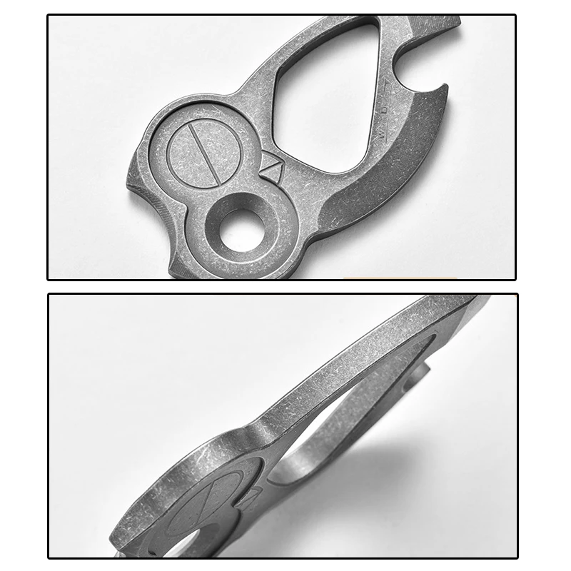 Outdoor Mini Portable Owl Titanium Alloy EDC Multi Functional Key Pendant Creative Bottle Opener Tools