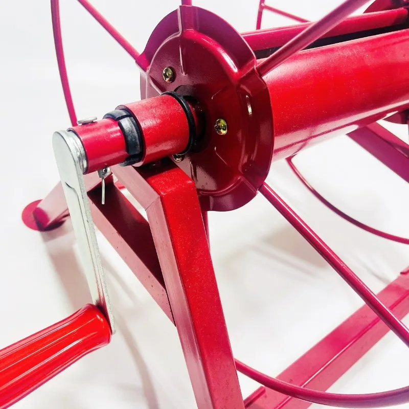 100 Meters Red Thickened  Dispenser  Rack Agricultural High Pressure Pipe Reel Hose Rack