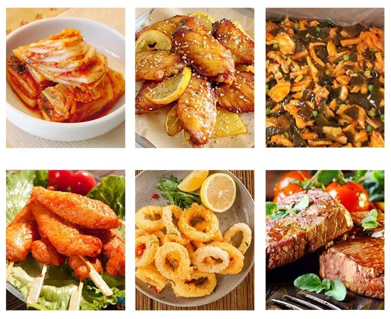 SUS304 مكنسة من الفولاذ المقاوم للصدأ كوب اللحوم الدجاج/البطة/الأسماك آلة تتبيلة مع وعاء خلط آلات تجهيز الأغذية