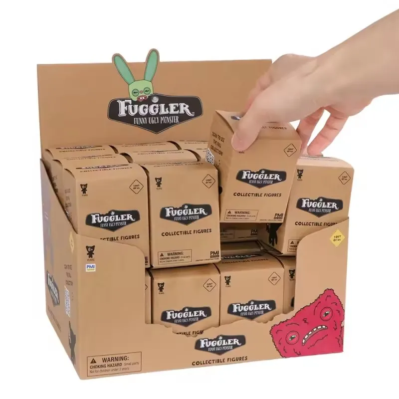Bambola giocattolo originale Fuggler, scatola cieca, mostro di denti divertenti e brutti, bambola d'azione Fuggler, bambola modello da collezione, regalo per bambini
