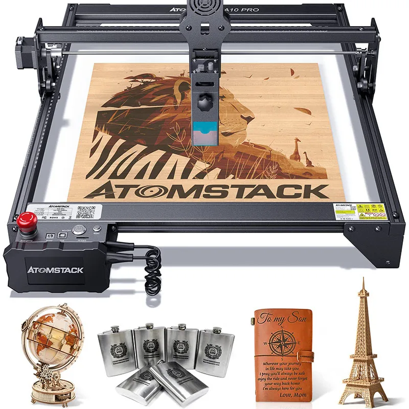 ATOMSTACK A10 S10 X7 Pro Laser Engraver10W Laser Engraving Cutting Machine 60W Higher Accuracy Laser Cutter Engraver For Metal