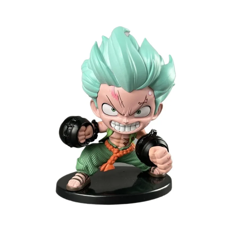 Uma peça cosplay transformando figura q versão desktop computador caso anime temático modelo de exibição brinquedos colecionáveis & hobbies