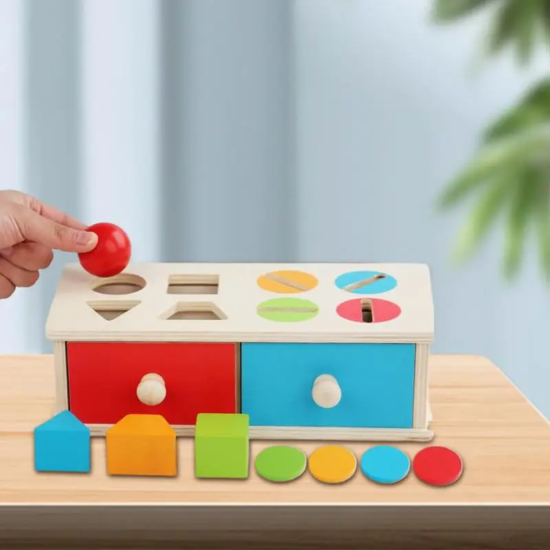 Shape Sorting Toy Sensory Matching Toy Learning Developmental Interactive Matching Game For Home Travel School Aged 2-4 Hand-Eye