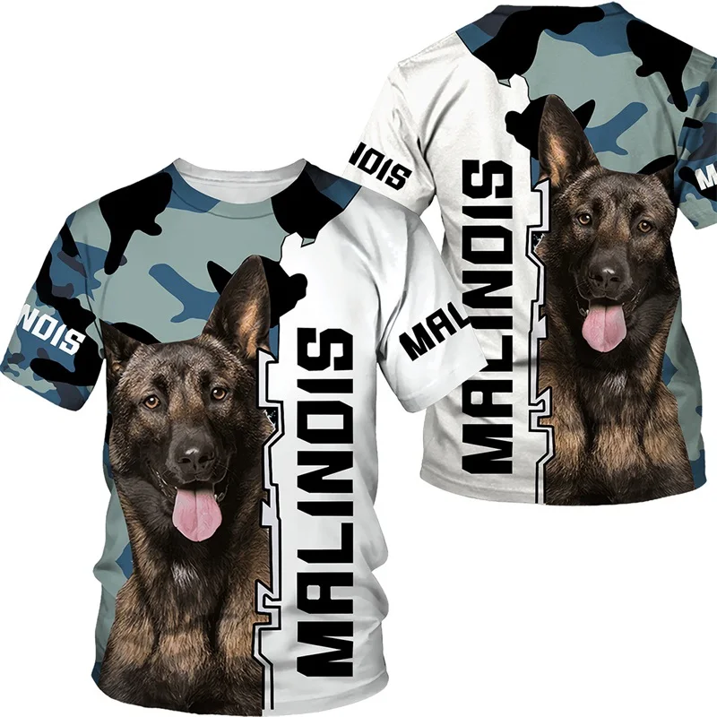 Mens Animal Dog T-shirts 3d Print Short Sleeve Funny Rottweiler T-shirts Summer Mens Oversized Casual Tee Tops Streetwear