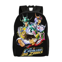 Saint Seiya Knights Of The Zodiac Plecak dla kobiet Mężczyźni Wodoodporny College School Cartoon Manga Torba Drukowanie Bookbags