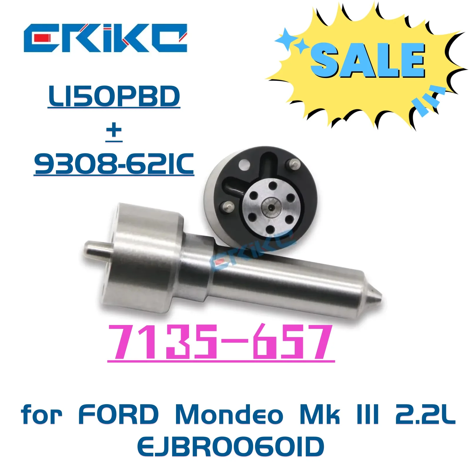 

7135-657 Форсунка дизельного топлива L150PBD Клапан 9308-621C для FORD EJBR00601D RM5S7Q9K546AB 5S7Q9K546AB Mondeo Mk III 2.2L