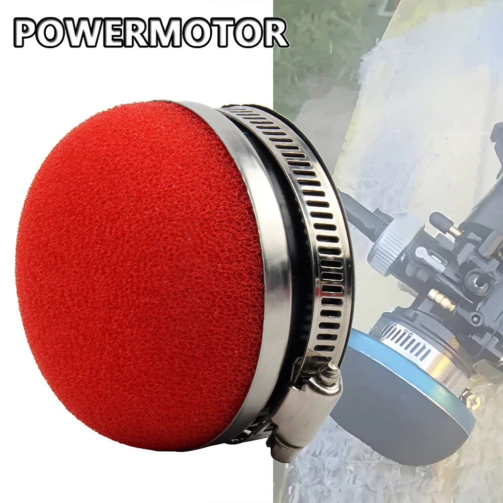 Motorrad Roller Motocross 28/32/35/38/42/45/50/54/58MM Gerade Luftfilter Reiniger Für 2 Takt Motor Pocket Bike Mini Moto