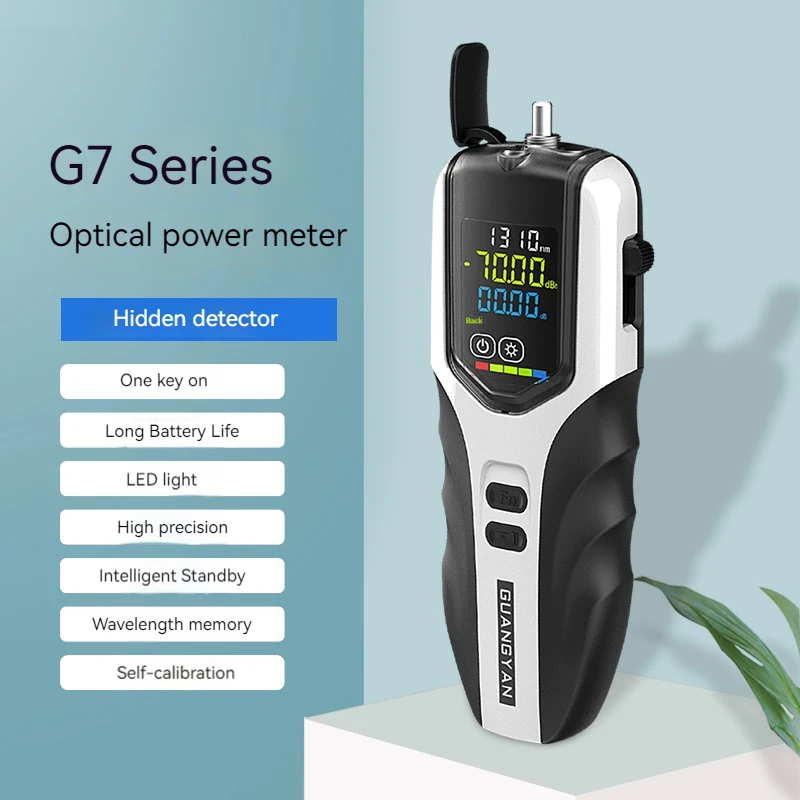 

Rechargeable G7 OPM Optical Fiber Power Meter FTTH Portable Fiber Optic Equipment