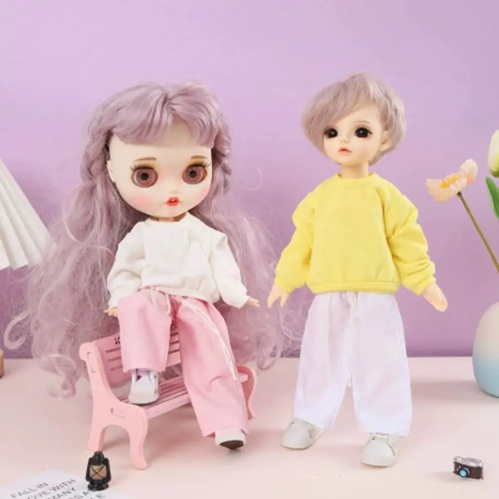 DIY handgemachtes, lockeres, lässiges Sweatshirt, modisch, 10 Farben, langärmelig, Hoodies, DIY-Geschenkpuppen, Tops, Kleidung für Blythe-Puppen