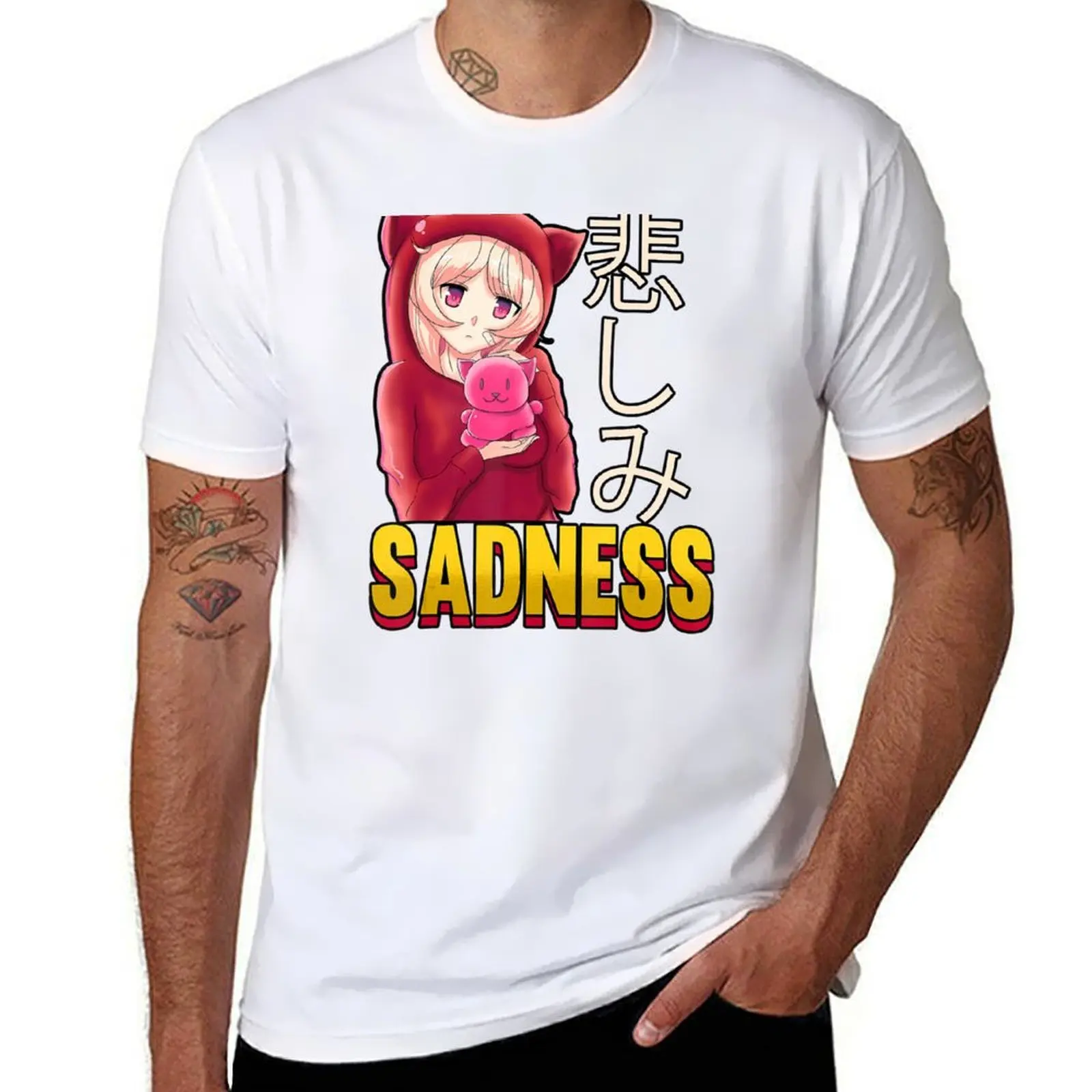 

Aesthetic Sadness Otaku Cute Animes Weeb Lover T-Shirt anime t shirts oversize t shirts for man cotton soft T-Shirt