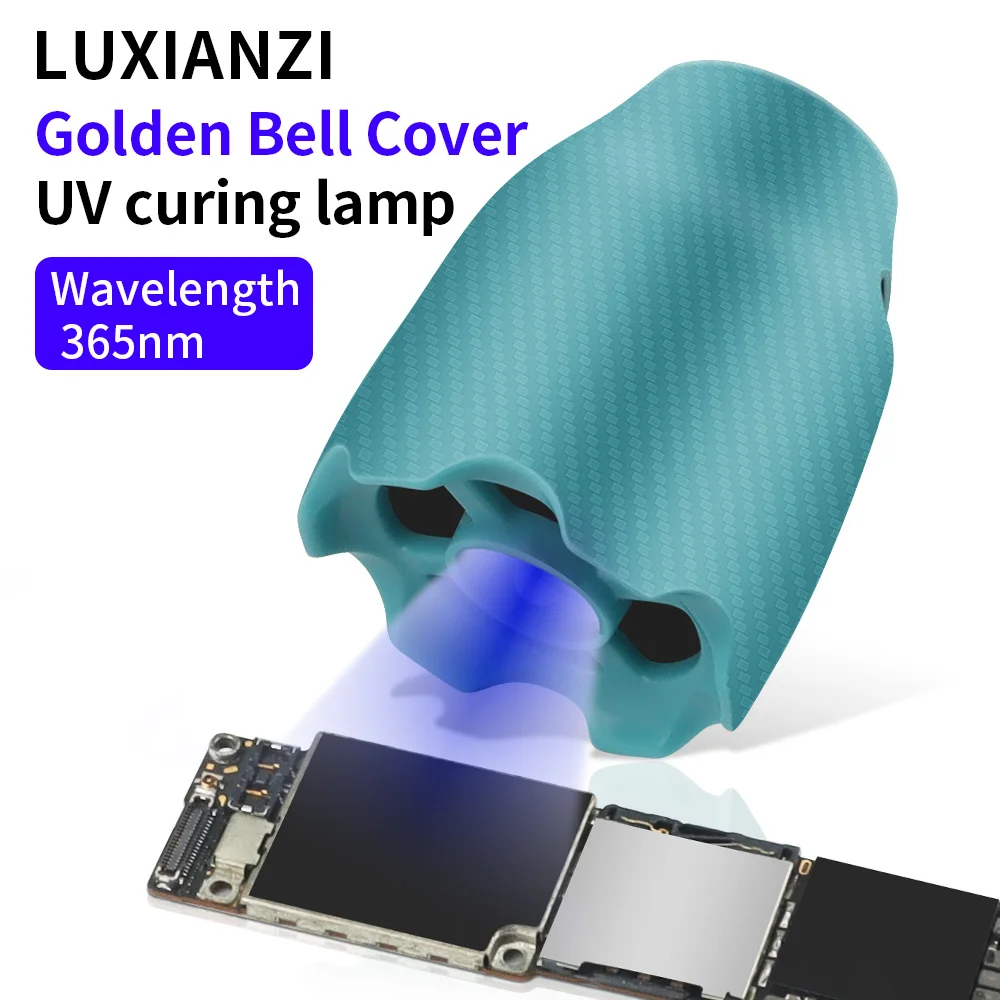LUXIANZI Wireless UV Curing Lamp Portable Type-C Charging For Quick Dry Adhesive Green Oil Solder Glue Led Curing light Tool