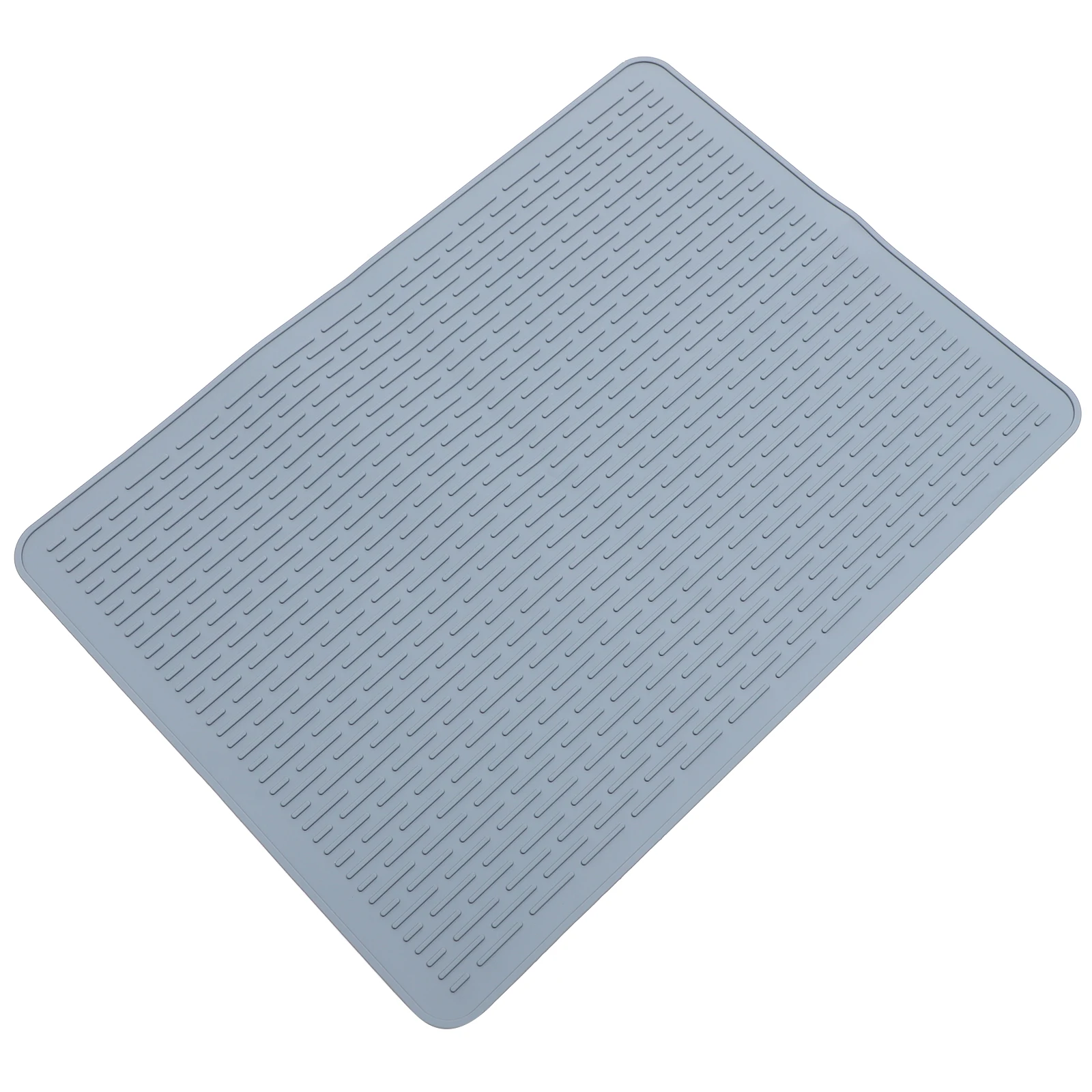 

1pc Dish Draining Grey 71x51cm Silicone Kitchen Sink Mats Protective Pad for Household Anti Slip Kitchen Sink Protective Mat