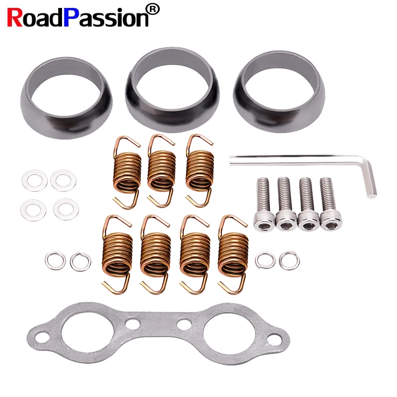 

Road Passion Motorcycle Exhaust Pipe Gasket Seal Spring Rebuild Kit For Polaris Ranger 700 800 Sportsman 600 Touring X2 3610047