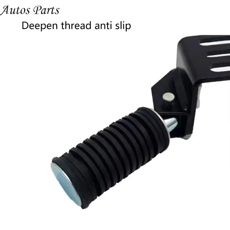 57BA Ergonomic Cylindrical Footpeg Foldable Design Non Slip Texture Quick Installation For Motorcycles