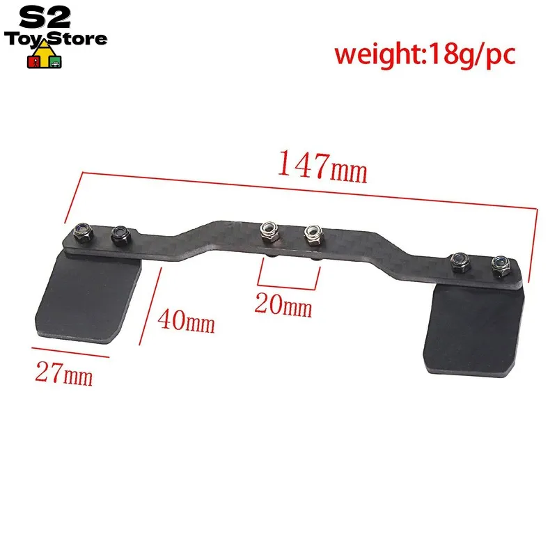 ARRMA Mud Flaps Silicone Carbon Fiber Upgrade Parts For 1/14 Mini MOJAVE GROM RC Off Road Racing Truck Replacement Accessories