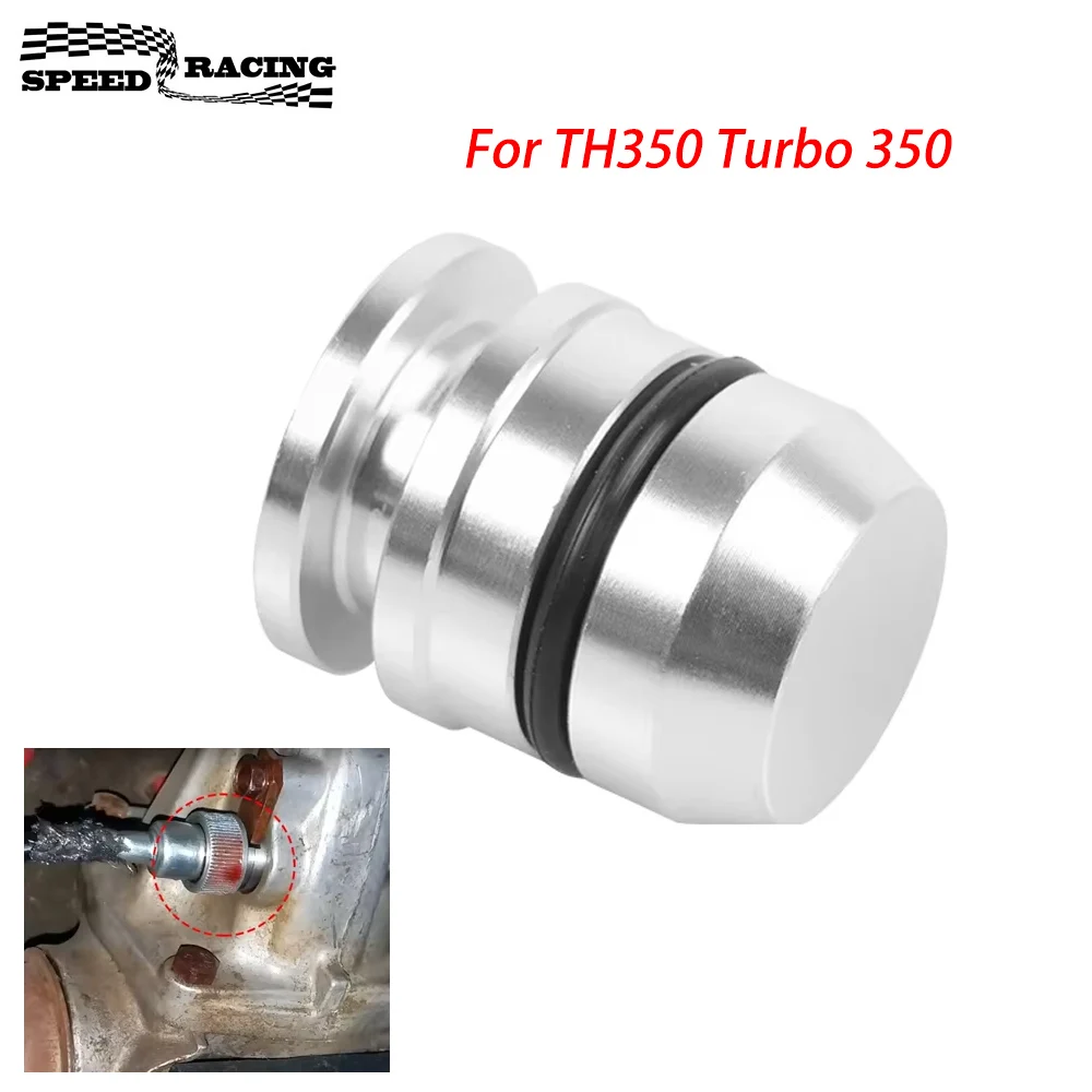 Para TH350 Turbo 350 velocímetro bloque apagado enchufe borrar Puerto Speedo transmisión automática plata