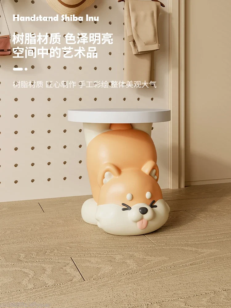 Shiba Inu Shoe Changing Stool Home Entrance Entrance Creative Small Stool Moving New Home Housewarming Gift Furniture