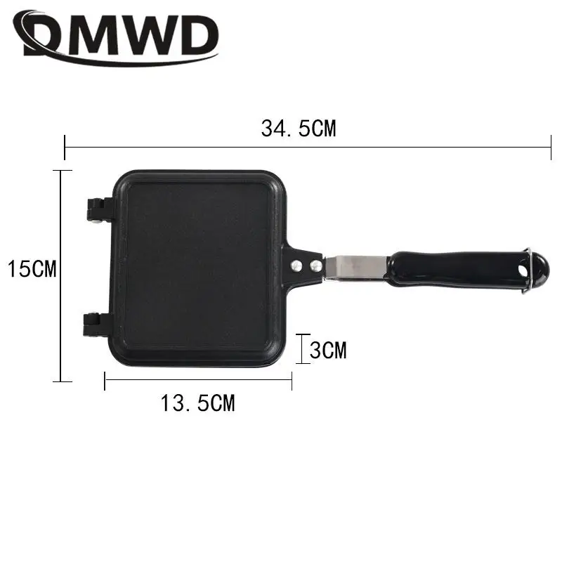 DMWD non-stick Sandwich blacha do pieczenia omlet chleb tosty do pieczenia na śniadanie instrukcja wafel naleśnik pieczenia Grill patelnia