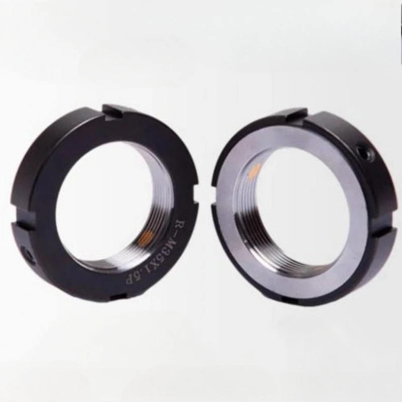 Weiyi M6-M50 42CrMo Precision R-Type Radial Lock Nut Lock Nut Machine Tool Screw Bearing Anti-return Anti-Loose Round Nut