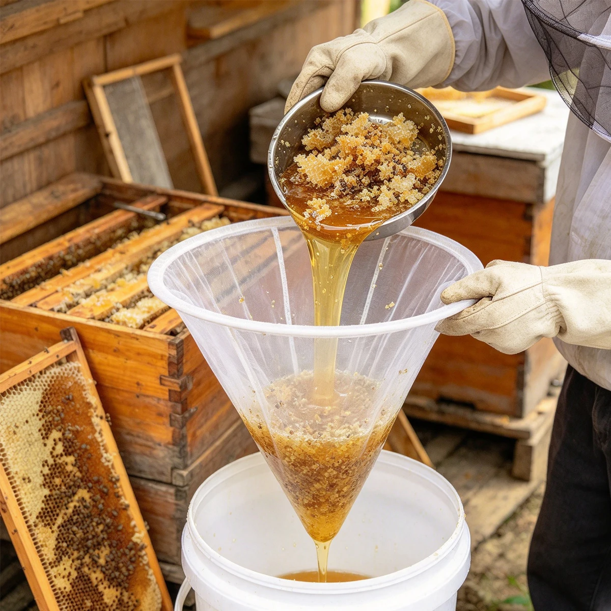 Honey Filter Extraction Screen Beekeeping Kit Equipment Bee Keeping Equipments Devices Press Bees Tool Tools E Beekeeper Pump