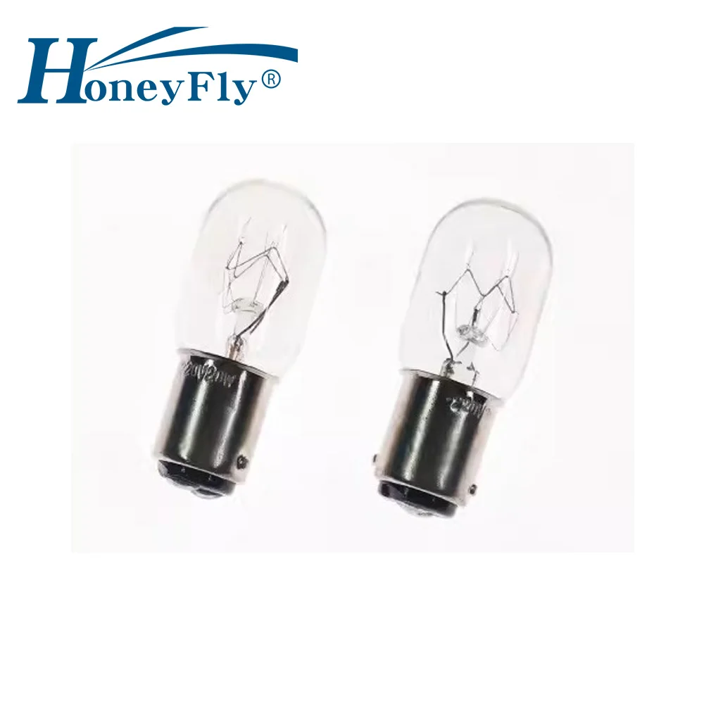 

HoneyFly 5pcs BA15D Microscope Lamp Bulb 220V 20W T20 B15 Navigation Tungsten Wire Lighting Instrument Indicator Light