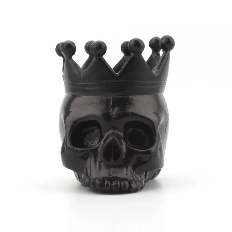 

3D Halloween Crown Skull Candle Holder Resin Skull Candlestick Skeleton Candle Base Home Halloween Decoration Supplies